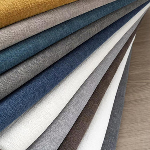 Solid Linen Look <b>Fabric</b> Thick Polyester Cotton Blend For Sofa Tablecloth Cushion Workwear Uniform Textile - Product Image 2