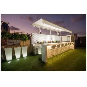 Comercial personalizado pedra artificial festa de casamento home hotel praia evento bar bebendo vinho club lounge ao ar livre balcão de bar