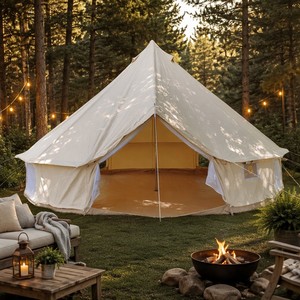 OEM 3M/4M/5M/6M Yourte Mongole Tente Grand Espace Extérieur Étanche Glamping Dôme de Luxe 3m Camping Resort Cloche Tente - Product Image 5