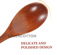 Cuillère en bois à long manche avec logo personnalisé, cuillère à mélanger réutilisable, cuillère à manger, ustensile de cuisine, cuillère de cuisson