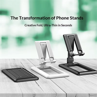 Support de téléphone portable universel télescopique transformable, support portable pliable pour PC, réglable en hauteur, pour smartphone et tablette, pour bureau