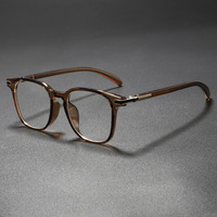 Montures de lunettes carrées tendance de style coréen pour un usage quotidien, pour hommes et femmes, lunettes anti-lumière bleue TR90