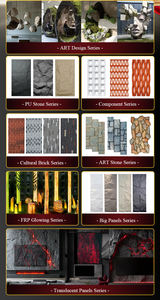 PU Forteresse Pierre Château Style Culturel Pierre Panneau Fpc Pu Faux Polyuréthane Pierre Artificielle Panneau Mural Extérieur - Product Image 4