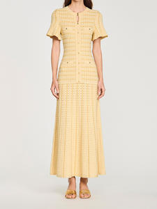 Nuevos Vestidos Casuales Bettergirl para Ramadán 2026, Estilo Francés, con Mangas Abullonadas, Cuello Redondo y Detalles Brillantes - Product Image 4