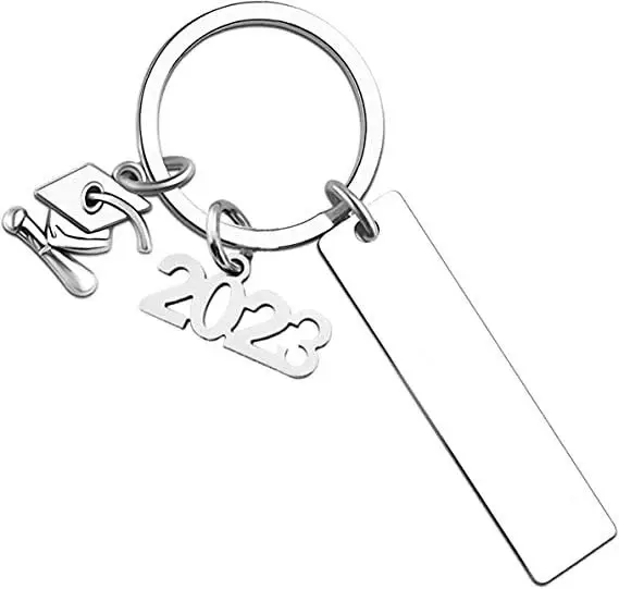 2023 nóng bán tùy chỉnh in ấn kim loại móc chìa khóa khoảng trống Quà tặng khuyến mãi kim loại Keychain xe sang trọng vòng chìa khóa
