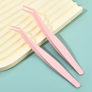 Pince à cils Jianyang en acier inoxydable, pointe lisse, outils de précision pour extensions de cils - Product Image 1