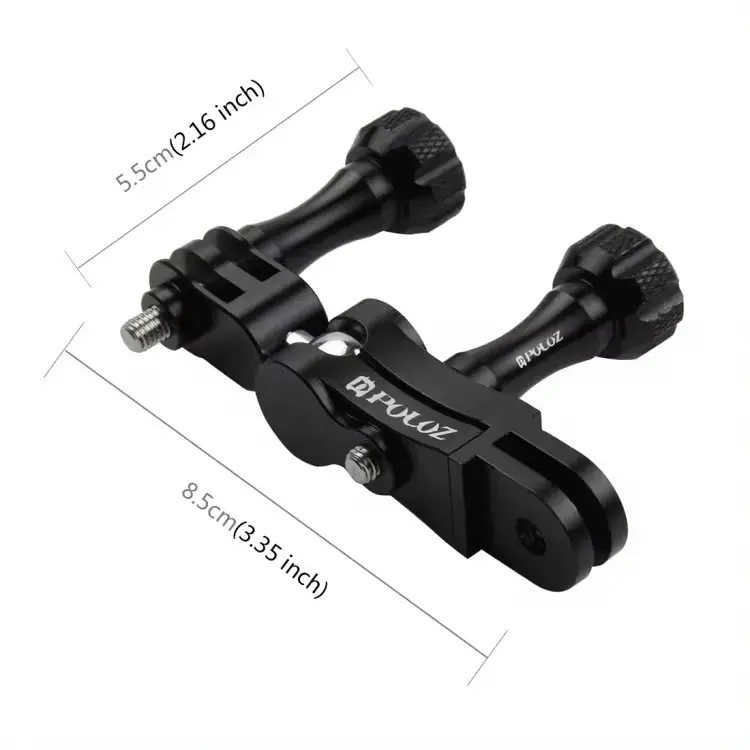 PULUZ pu174 cho Gopro và kết nối máy ảnh hành động khác CNC nhôm bóng gắn kết với 2 ốc vít dài