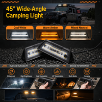Luz LED Impermeable de 12V 24V para Toldo de Autocaravana, Montaje en Superficie, con Interruptor de Encendido/Apagado para Remolques y Caravanas