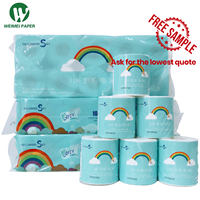 Rouleau de papier hygiénique doux 3 plis Papier hygiénique de haute qualité prêt à être stocké Emballage anglais