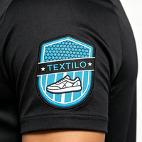 Écussons d'épaule 3D personnalisés en TPU gaufré, logo écologique pour étiquettes de vêtements en jean, accessoires de vêtement thermocollants, vente en gros OEM