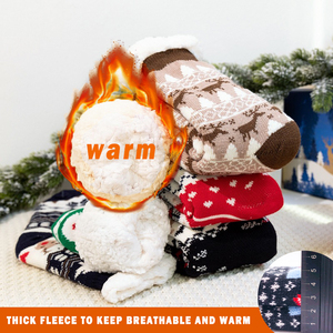Indoor Slippers Wholesale Fuzzy <strong>Socks</strong> <strong>With</strong> <strong>Grips</strong> Women Thermal Warm <strong>Fluffy</strong> Christmas <strong>Socks</strong> - Product Image 3