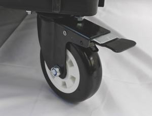 Chariot utilitaire en plastique à roues 1 pièce-<span class=keywords><strong>2</strong></span> étagères roulant le chariot de travail commercial pour le garage, la cafétéria ou la salle de classe. - Product Image 4