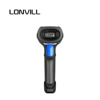 Escáner de Código de Barras Inalámbrico y con Cable LONVILL, Interfaz USB RS232, OCR, Portátil, para Lectura de Pasaportes