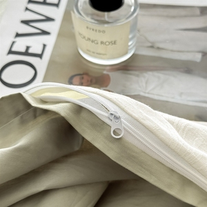 Juego de Ropa de Cama de Lujo Estilo Años 40, Tejido Grueso con Jacquard en Relieve, 100% Algodón, 4 Piezas, Funda de Edredón para Todas las Temporadas, para el Hogar <span class=keywords><strong>y</strong></span> el Dormitorio - Product Image 3