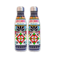 Fiole à vide en acier inoxydable à double paroi de 500ml personnalisée Nouveau design Sports et souvenirs pour l'eau froide et chaude Idée de cadeaux sportifs de ville