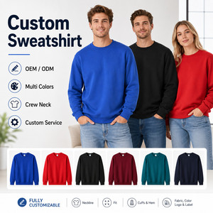 Sudaderas Personalizadas para Hombre, Gruesas, de 420 g, con Cuello Redondo, de Forro Polar, Poliéster y Elastano, Sudadera Elástica, Lisa, para Marca Privada, OEM - Product Image 1
