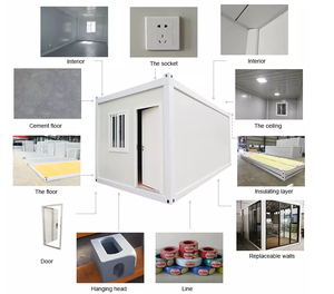 Casa Contenedor Estándar de Embalaje Plano, Diseño Modular, Ideal para Dormitorios de Trabajadores y Alquileres de Alojamiento, Residencia Estudiantil - Product Image 3