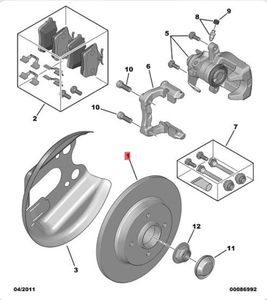 Discos de freno delantero 1623835180 para Peugeot 206 207 208 2008 Citroen DS C3 - Product Image 2