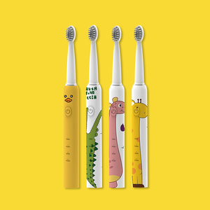 Kit de stérilisation pour enfants électriques polonais voyage lavable brosse à dents sonique douce LED IPX7 Rechargeable rafraîchissant Intelligent - Product Image 1