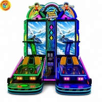 Machine de jeu d'arcade de course de jet-boat à monnayeur, jeu de course aquatique commercial pour deux joueurs, à vendre