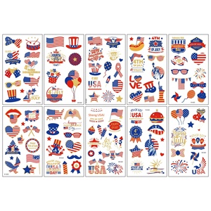 Tatuajes Temporales de Fútbol Americano 2026, Bandera de EE. UU. y Estatua de la Libertad, Tatuajes a Prueba de Agua para Aficionados al Fútbol Americano - Product Image 5