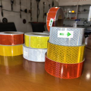 شريط عاكس صناعي ، كثافة عالية + طباعة حمراء علامات تحذير حركة المرور شاحنة المواد العاكسة - Product Image 2