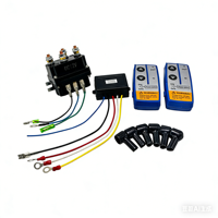 Kits de relais à distance 500A 12V 24V pour ATV/UTV, Ensemble de relais de treuil 4450 avec télécommande, contrôleur, relais électrique et solénoïde de treuil