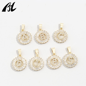 Liontin zirkon kubik berlapis elektro 14K populer liontin dibuat dari paduan tembaga perhiasan modis - Product Image 1