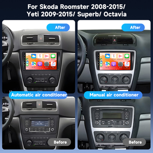 Autoradio Podofo Qualcomm 9'' per <span class=keywords><strong>Skoda</strong></span> Roomster 2008-2015/Yeti 2009-2015/<span class=keywords><strong>Superb</strong></span> 2012-2015/Octavia con CarPlay Wireless/Android <span class=keywords><strong>Auto</strong></span> - Product Image 5