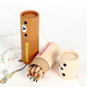 شكل مخصص منقوش أنبوب ترويحي أو صندوق دائري ورق تغليف هدايا أقلام الرصاص - Product Image 1