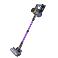 Aspirateur balai sans fil portable 200W 20KPa, autonomie 45 min, écran anti-emmêlement, pour poils d'animaux/tapis/sols