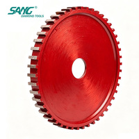 Disco de Fresado de Diamante Segmentado Sinterizado SANG Long Life de 350 mm y 300 mm para Granito, Mármol, Lápides y Bordes de Encimeras