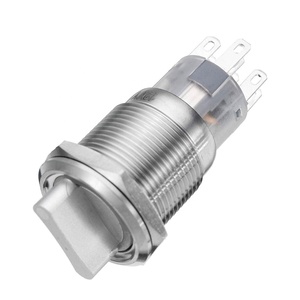 19mm <span class=keywords><strong>3</strong></span> स्थिति <span class=keywords><strong>12V</strong></span> रोटरी चयनकर्ता पुश बटन स्विच का नेतृत्व किया - Product Image 3