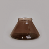 Bouteilles diffuseurs coniques en verre brun personnalisées en usine, de 50 ml à 300 ml, flacons d'aromathérapie vides, couleur et logo personnalisables
