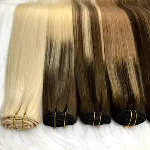 Good Quality Seamless Clip-in 100% Real Human Hair Extensions Remy Hair Double Drawn Hair Extensions