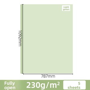 <span class=keywords><strong>Carta</strong></span> per Stampa e <span class=keywords><strong>Fotocopie</strong></span> <span class=keywords><strong>A4</strong></span> Verde Chiaro 70g/80g, Forniture per Ufficio Colorate all'Ingrosso, 1x100 Fogli, Origami Fatto a Mano - Product Image 6