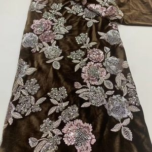 chinese dress ladies Luxury Bridal Lace Fabric, Beaded Embroidery Trim, Wedding Gown & Veil   NEXTSTYLE FABRICS