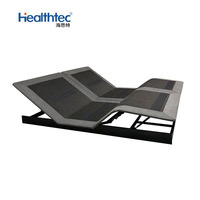 Base de lit électrique réglable et intelligente, pliable King Size avec matelas en mousse à mémoire de forme et lit réglable avec massage
