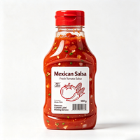 Étiquettes pour pots de salsa de style mexicain Haoxuan OEM, autocollants imprimés en PET haute brillance, imperméables, pour l'emballage alimentaire