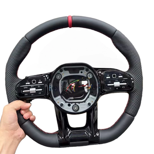 Volante in Fibra di Carbonio per Mercedes Benz AMG W204 W205 W211 W203 W212 W176 W213 Cla W210 W124 W177 W221 <span class=keywords><strong>Classe</strong></span> A C E S - Product Image 4