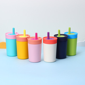 2025 nóng bán sáng tạo 12oz Mini Thép không gỉ Phích chân không Cà Phê Cốc Cốc biểu tượng tùy chỉnh cách nhiệt Mug với rơm - Product Image 2