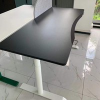 Grand bureau de jeu pour ordinateur, mobilier de salon, table de bureau noire et blanche pour le gaming