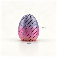 Office Desk Toy 3D Printed Spiral Fidget Egg Biodegradable PLA Material Smooth Spiral Twist Premium Stocking Stuffer Gift Dec