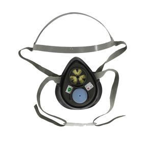 <span class=keywords><strong>3M</strong></span> 3050 Respirator wajah setengah silikon, masker pelindung pernapasan sekali pakai hitam dengan <span class=keywords><strong>Earloop</strong></span> 20 buah/kotak kartrid dapat digunakan kembali - Product Image 1