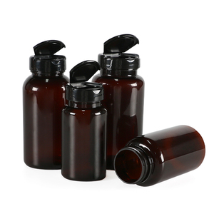 Safe Material Food Grade Pet Tablet Capsule Plastic Light Green Medicine Pill <b>Bottle</b> <b>With</b> <b>Flip</b> <b>Top</b> Cap - Product Image 2