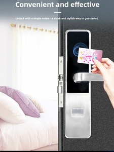 Thông Minh Điện tử Swipe thẻ cảm biến hệ thống khóa cửa cho căn hộ khách sạn cửa gỗ hợp kim nhôm đám mây lưu trữ dữ liệu - Product Image 5