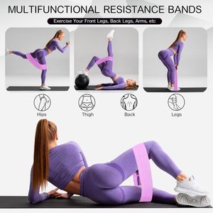 Juego de Bandas de Resistencia de Tela Ugasport, Equipo de Gimnasio Elástico, Modelo Circular UGA-Bans-240923, Entrenamiento de Cadera, Origen Hubei, Bolsa OPP - Product Image 4