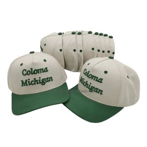 Cappellino da Baseball Personalizzato con Logo Ricamato 3D, Stile Moda, 5 Pannelli, Corona Alta, Bicolore, per Ciclismo e Corsa - Product Image 2
