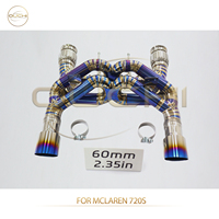 Système d'échappement Ouchi McLaren Nouvelle conception à double X-Pipe Mclaren 720S 4.0T Échappement Catback Tuyaux en titane de 1,5 mm d'épaisseur Accessoires de voiture