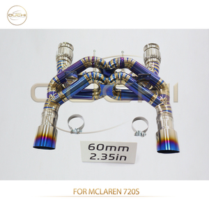 Système d'échappement Ouchi McLaren Nouvelle conception à double X-Pipe Mclaren <span class=keywords><strong>720S</strong></span> 4.0T Échappement Catback Tuyaux en titane de 1,5 mm d'épaisseur Accessoires de voiture - Product Image 4